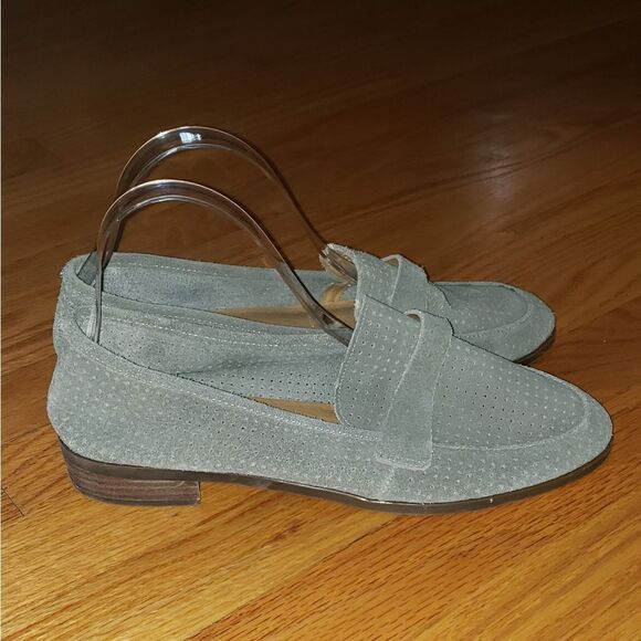 Lucky Brand Cavier gray suede Slip-On Flats - Picture 1 of 7